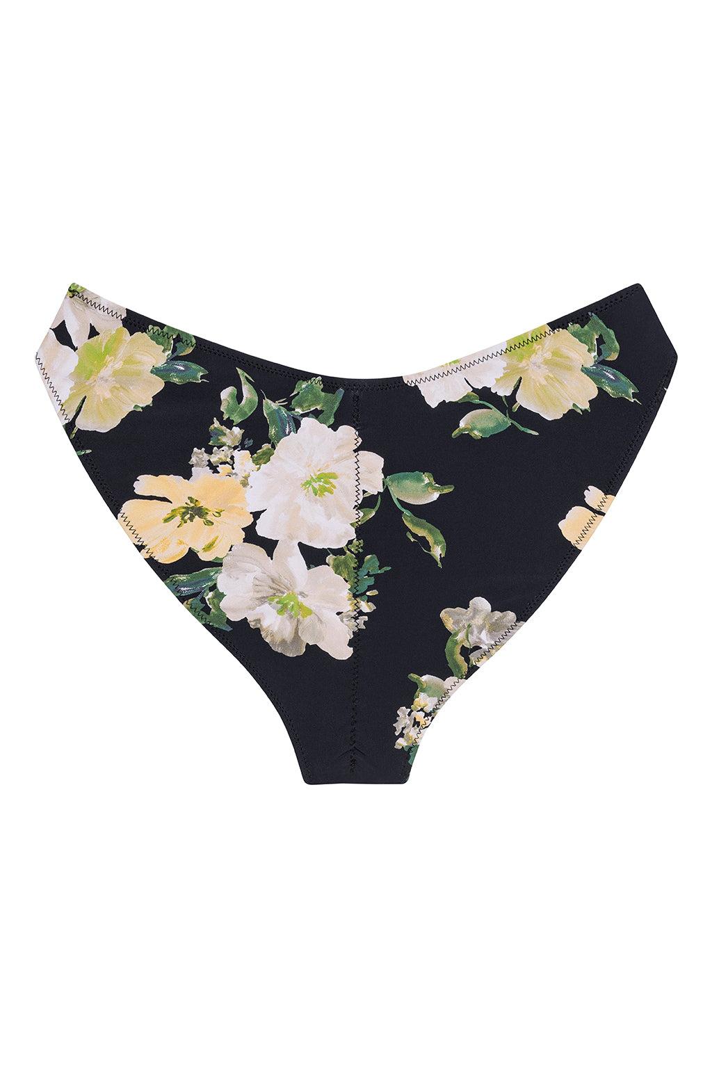 Liz Floral Added Coverage Lulu (Zig-Zag Stitch) Bikini Bottom