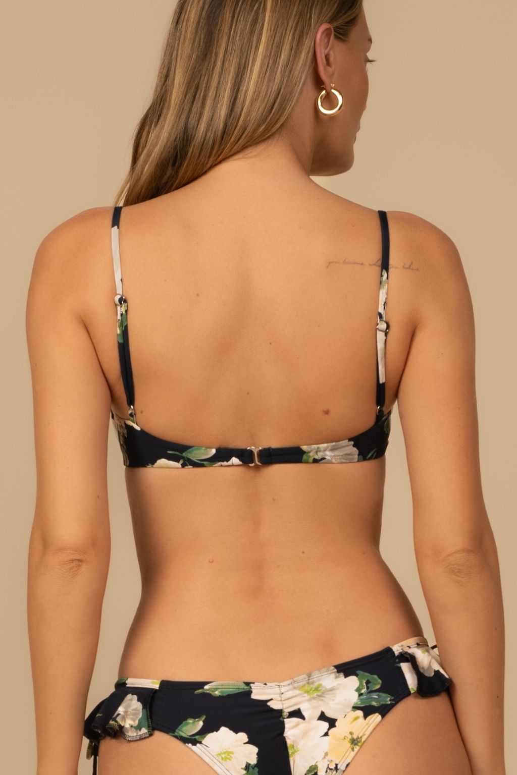 Liz Floral Petal Bikini Top
