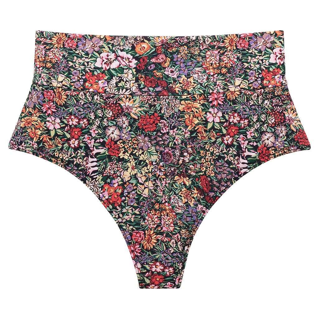 XXS Mara Floral Added Coverage High Rise Bikini Bottom