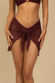 Maroon Crochet Sarong