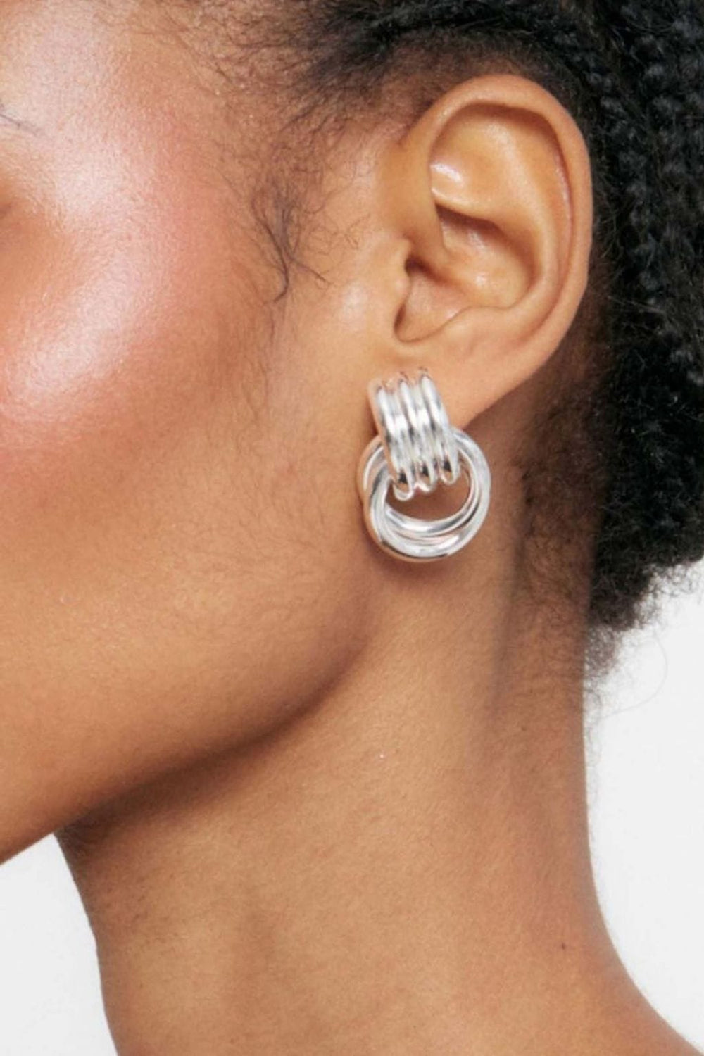 Mini Knot Earrings (Silver)