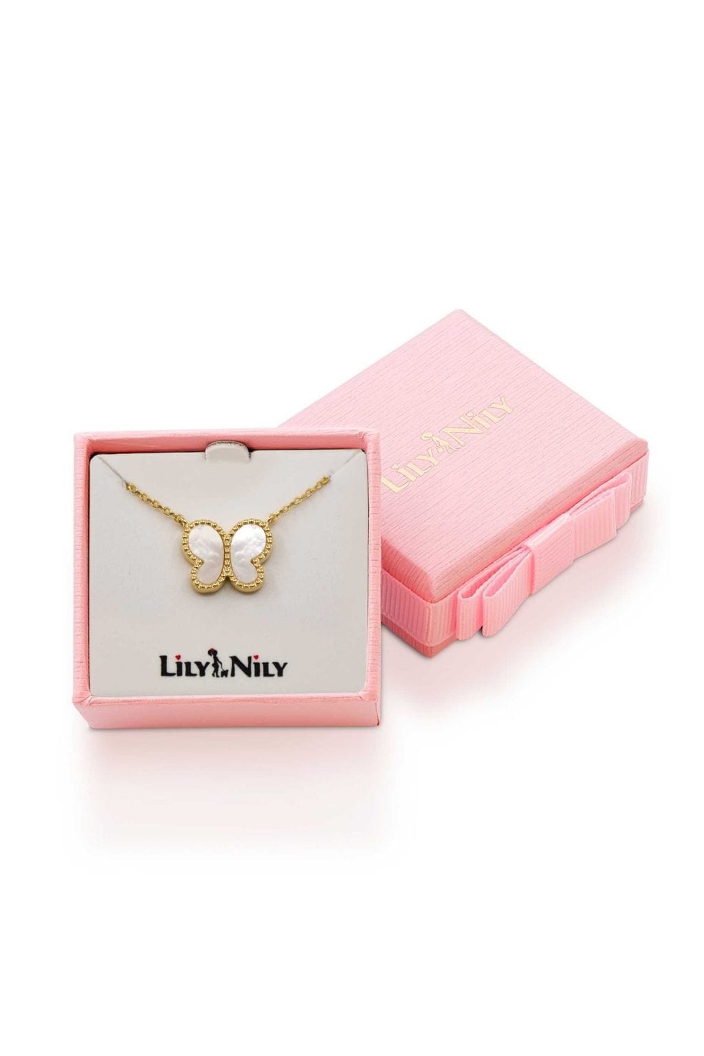 Mother of Pearl Butterfly Necklace