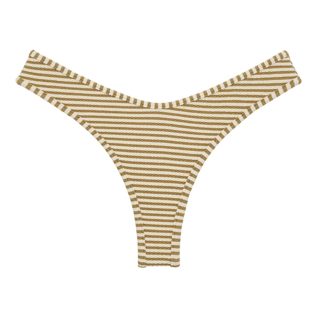 Neutral Stripe Added Coverage Lulu Bikini Bottom