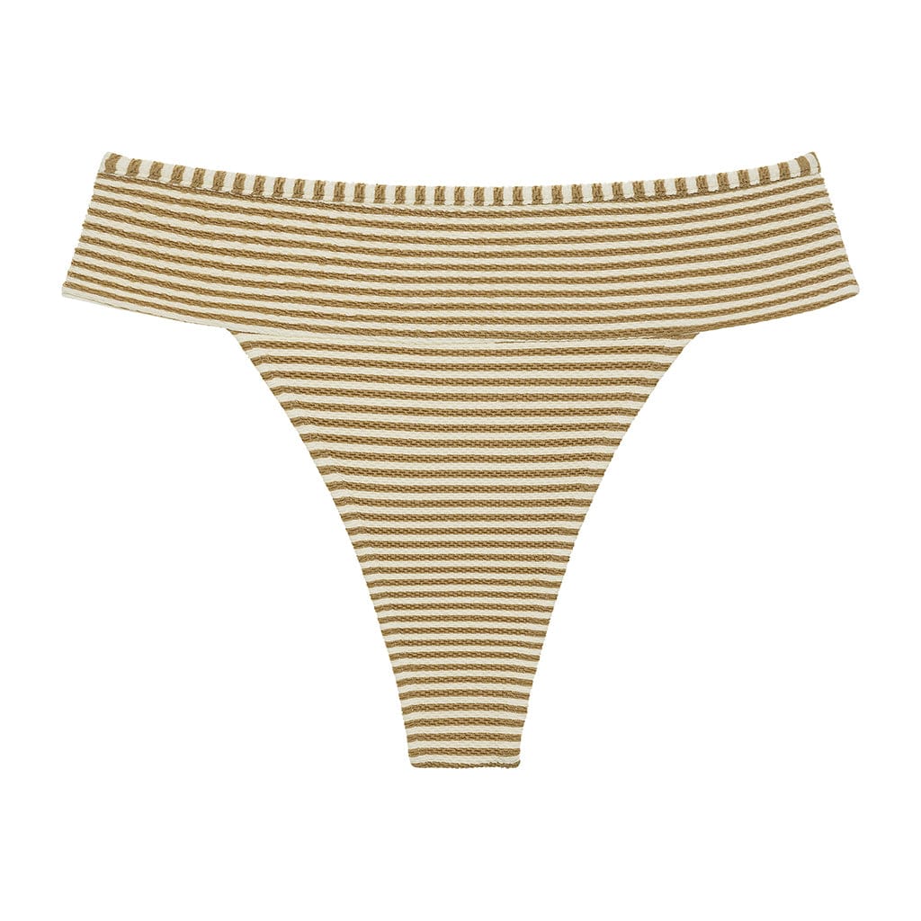 Neutral Stripe Tamarindo Binded Bikini Bottom