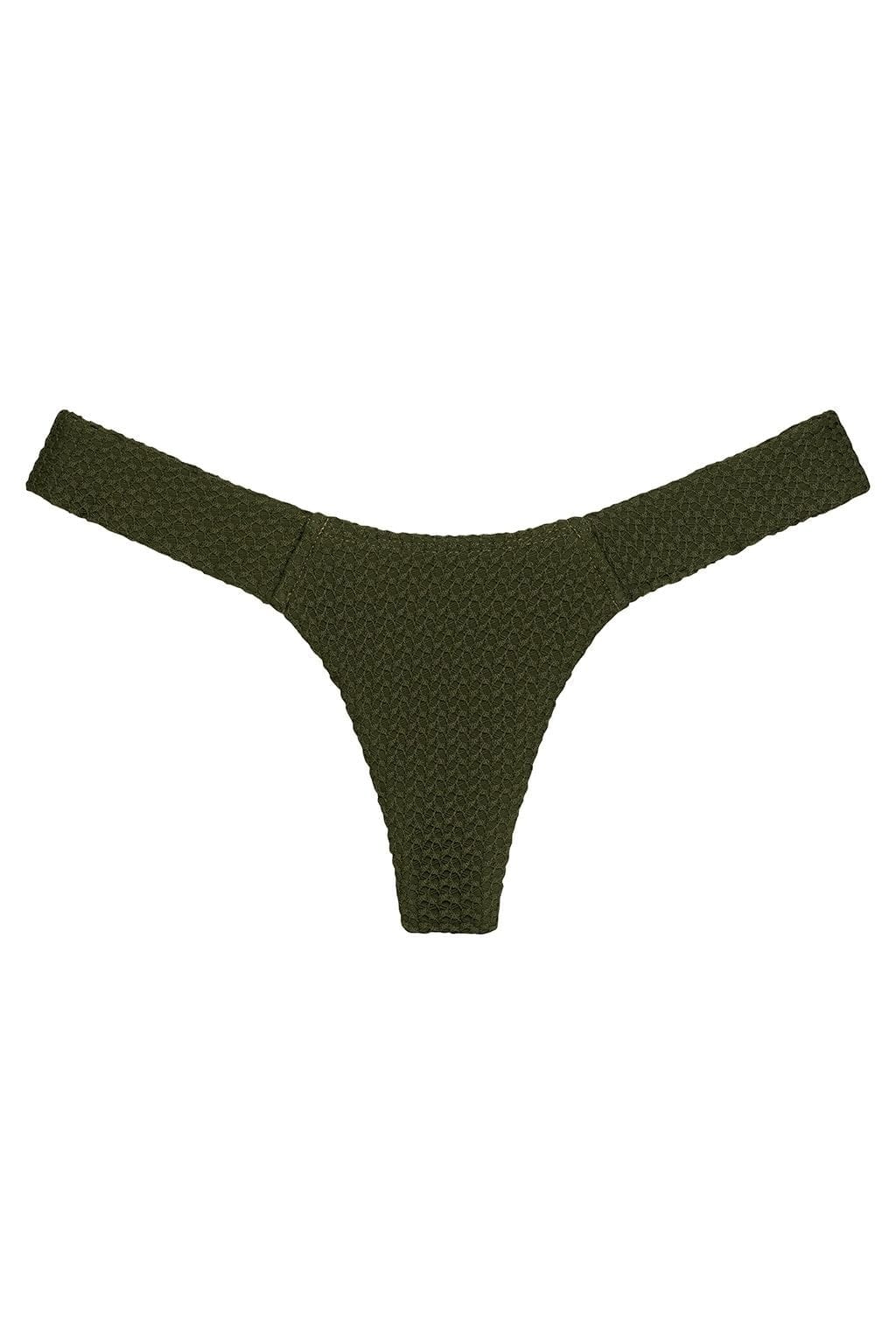 Olive Crochet Uno Bikini Bottom