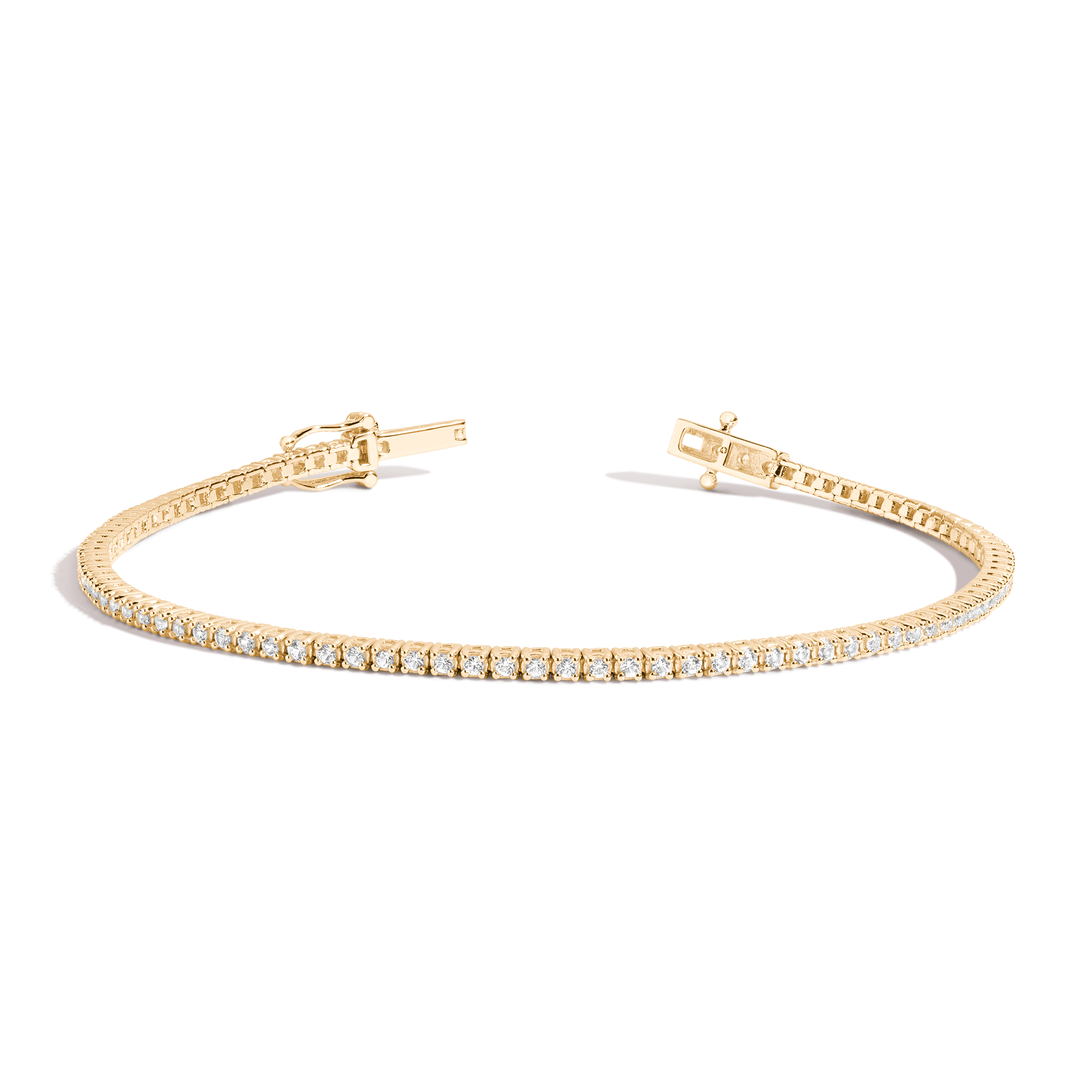 Petite Lab Grown White Sapphire Tennis Bracelet