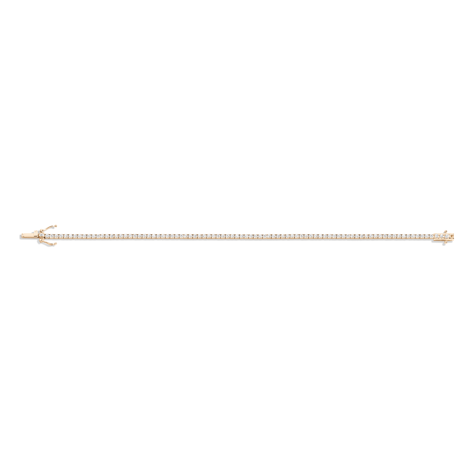 Petite Lab Grown White Sapphire Tennis Bracelet