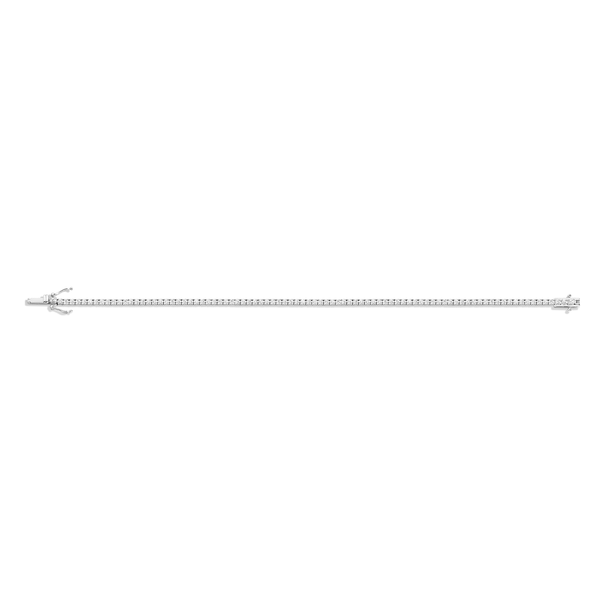 Petite Lab Grown White Sapphire Tennis Bracelet