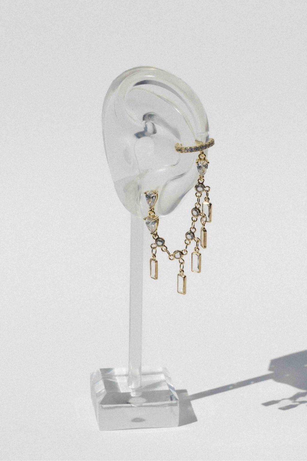Rhiannon CZ Ear Cuff (Gold)