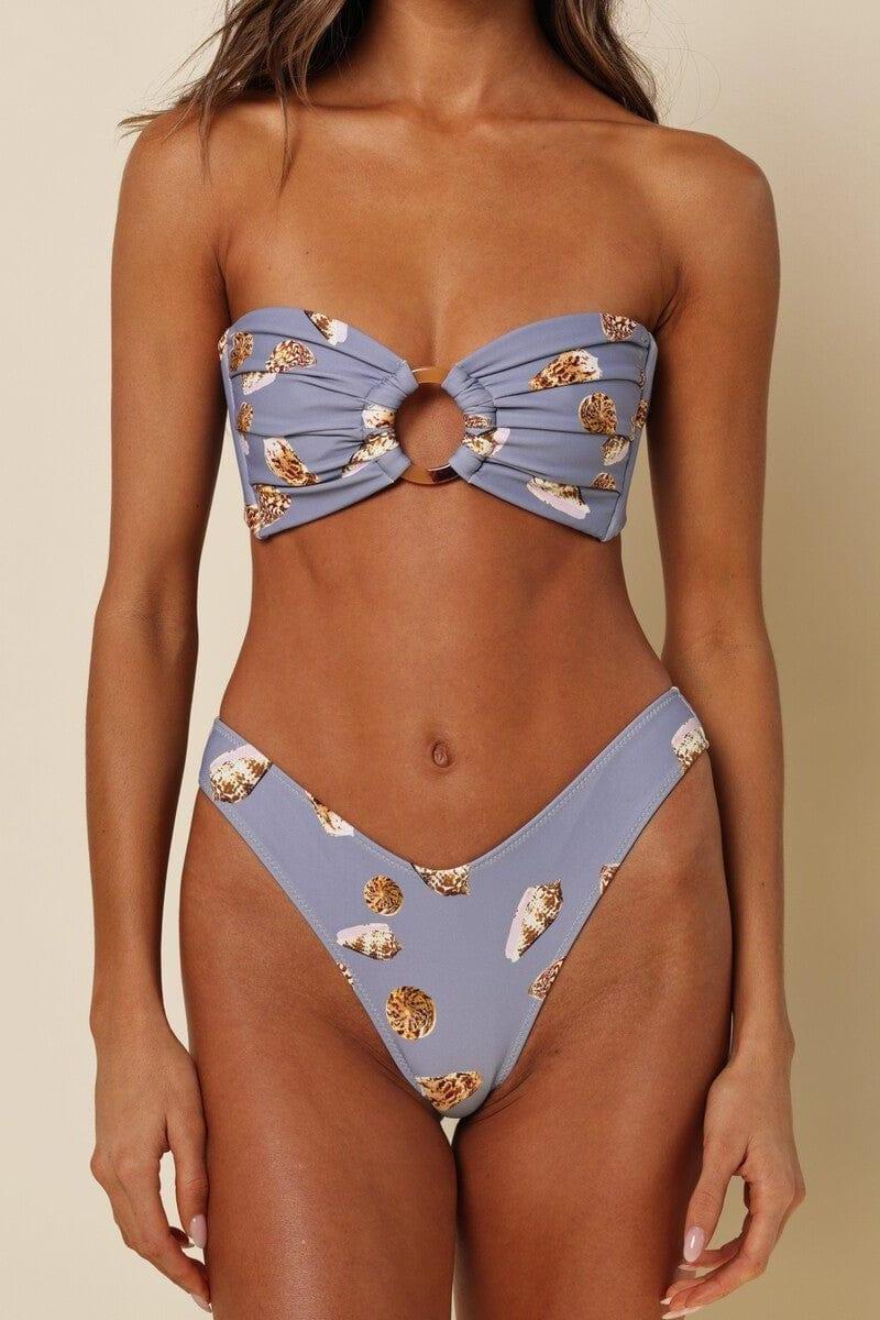 Shell Tori Ties Bandeau Bikini Top