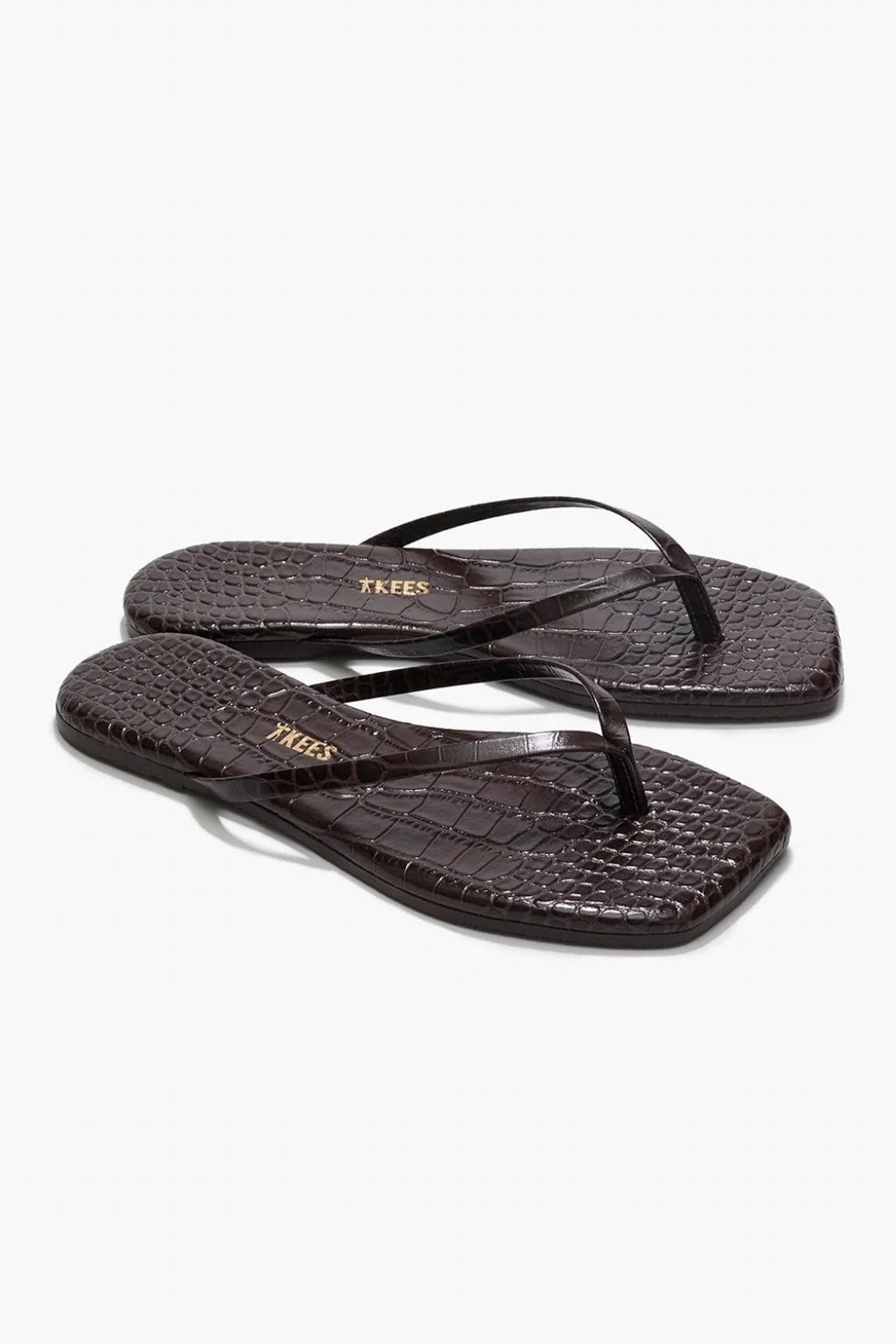 Square Toe Lily Croc (Carob)