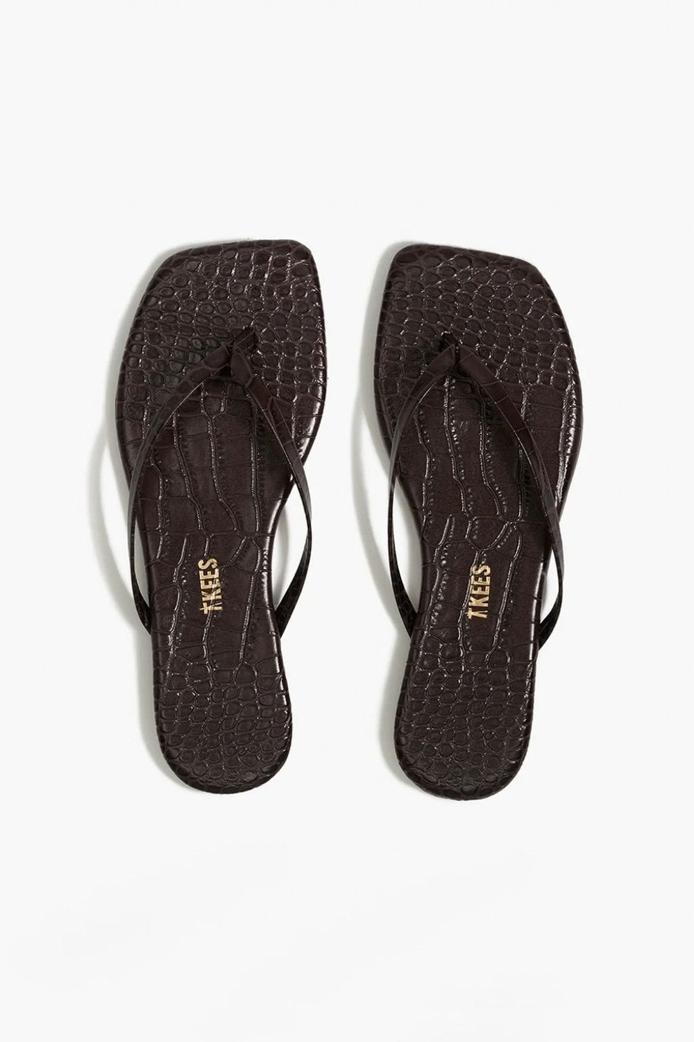 Square Toe Lily Croc (Carob)