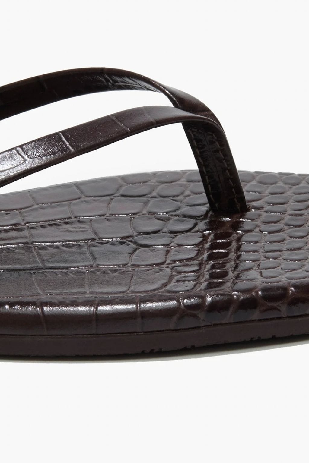 Square Toe Lily Croc (Carob)