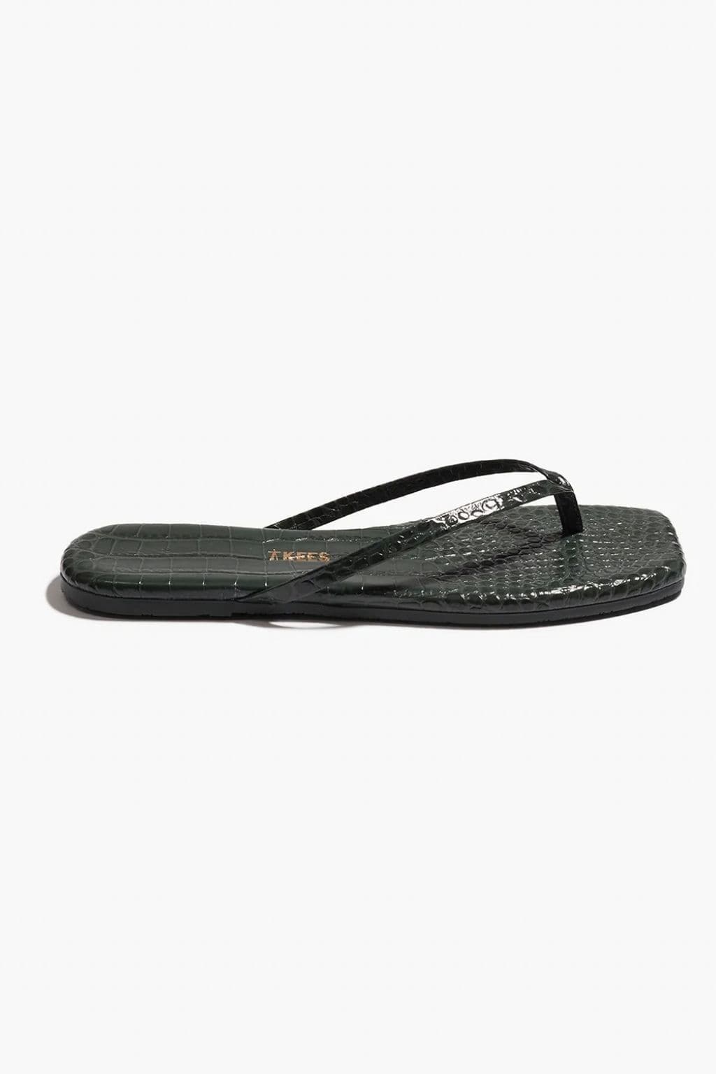 Square Toe Lily Croc (Emerald)