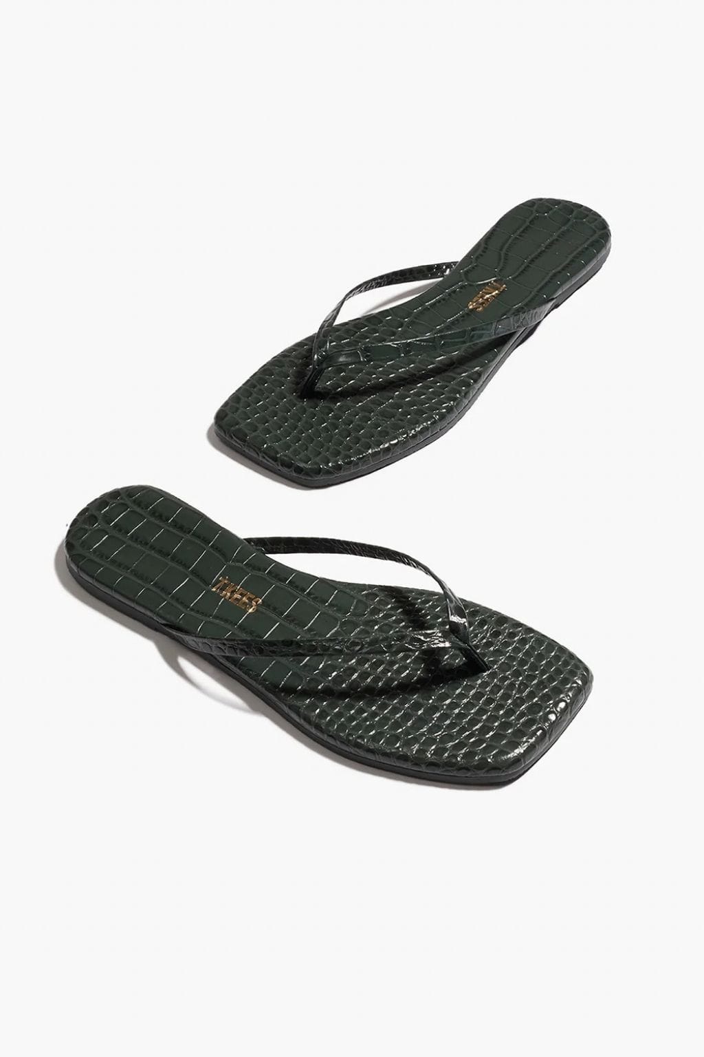 Square Toe Lily Croc (Emerald)