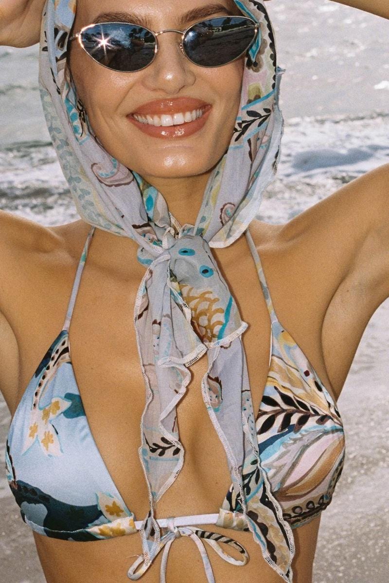 St. Barths Floral Emma Bikini Top