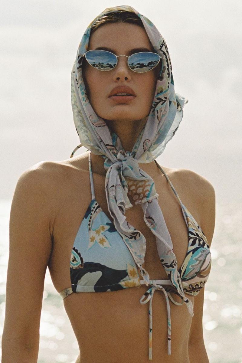 St. Barths Floral Emma Bikini Top