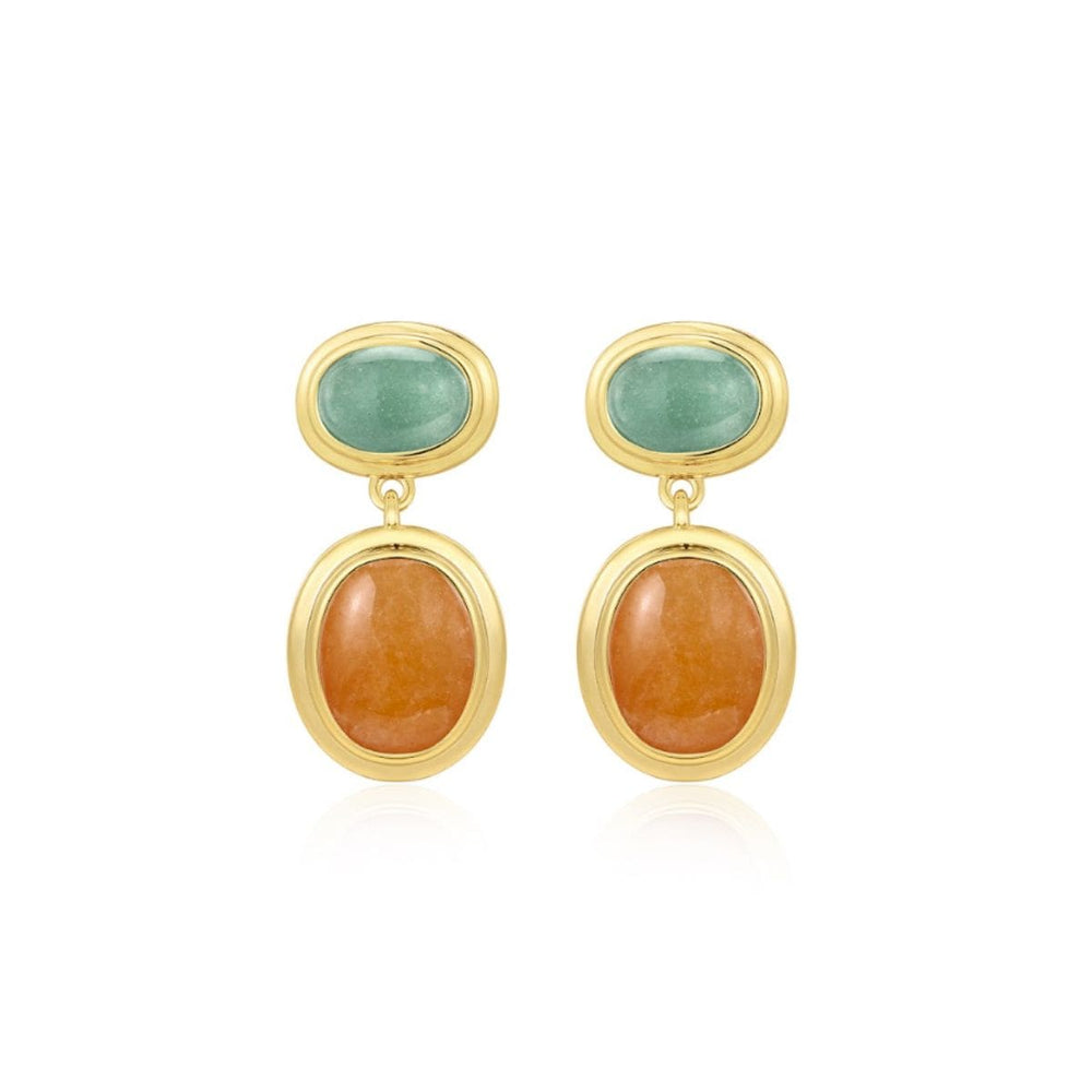 Sunset Double Stone Studs