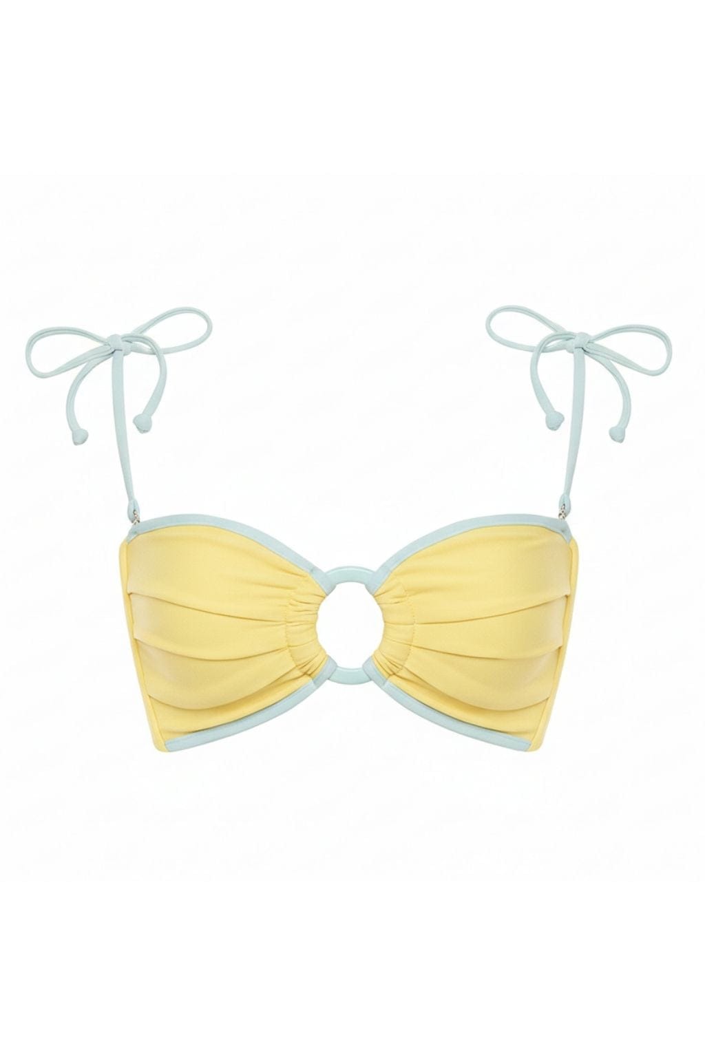 Sunshine Binded Tori Ties Bandeau Bikini Top