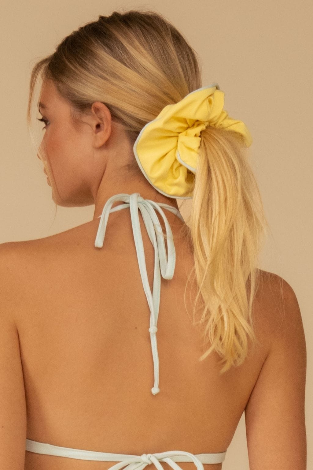 Sunshine Binded Piped Chunky Scrunchie