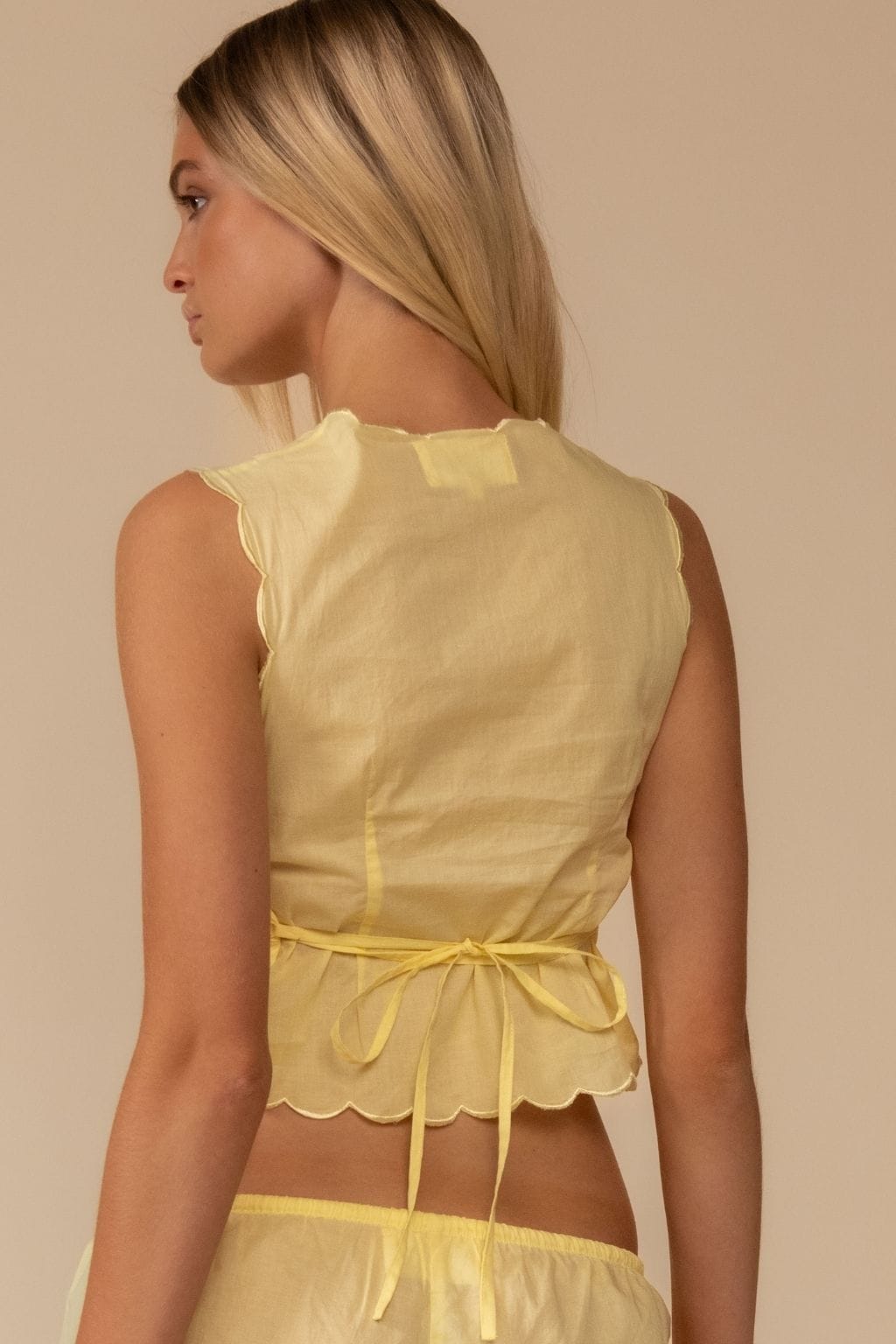 Sunshine Scalloped Vest