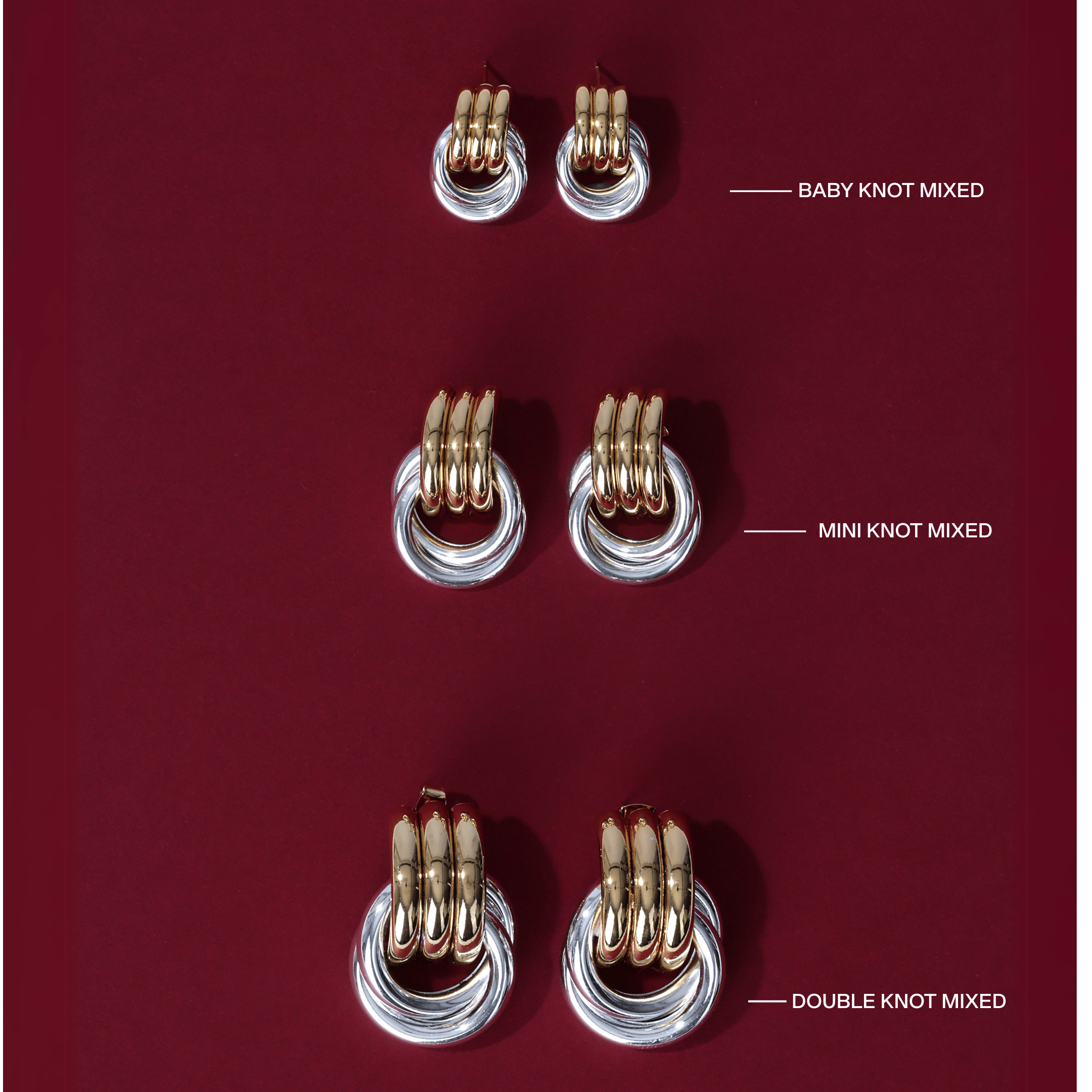 Heaven Mayhem MINI KNOT EARRINGS