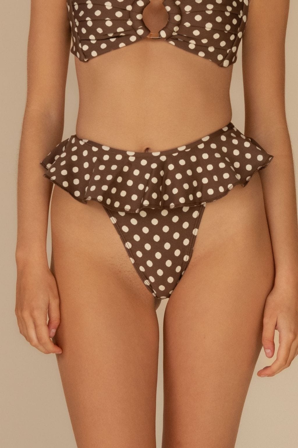 Vivian Tamarindo Ruffle Bikini Bottom