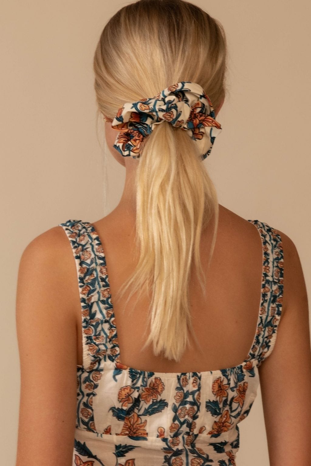 Winona Floral Chunky Scrunchie