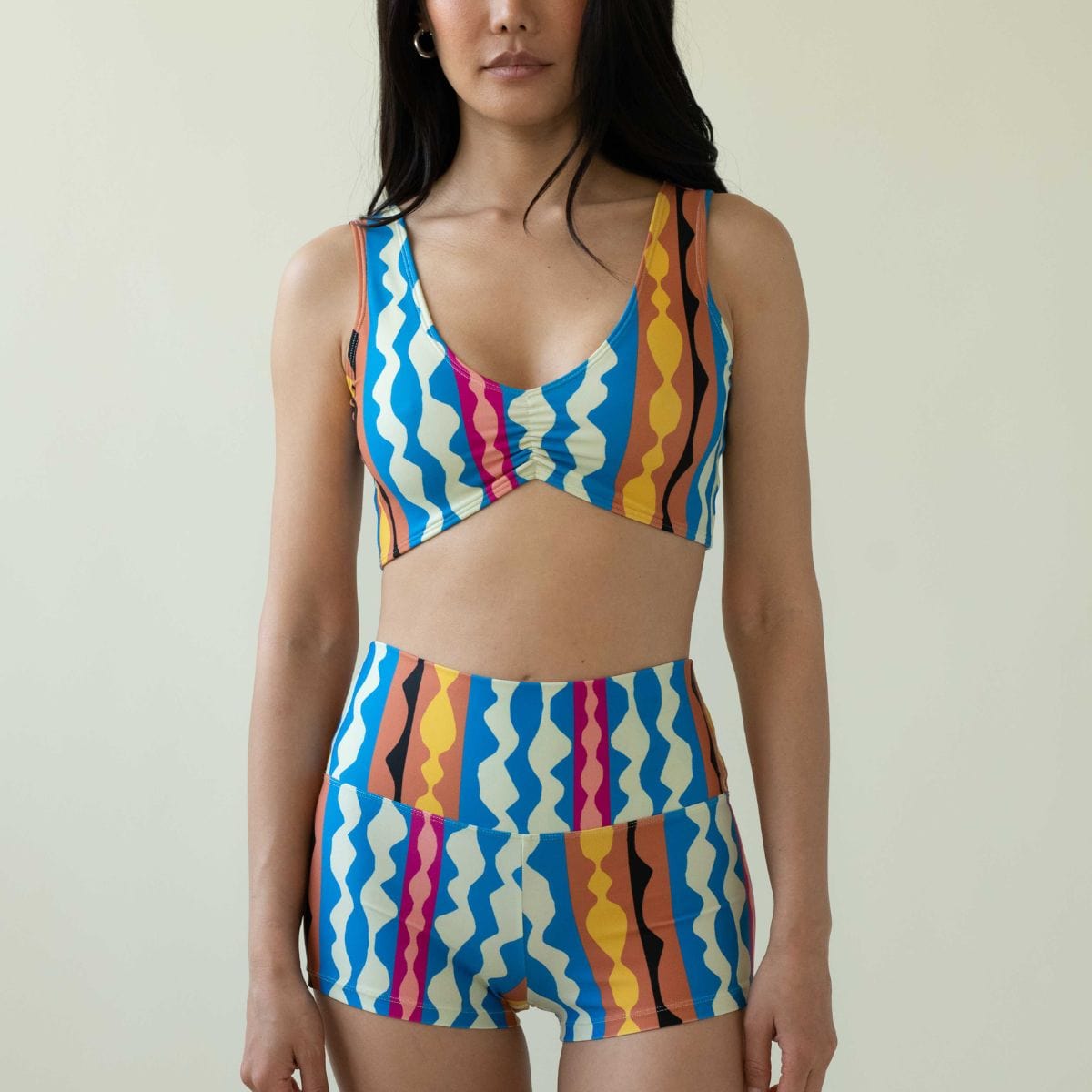 Abstract Kim Variation Bikini Top