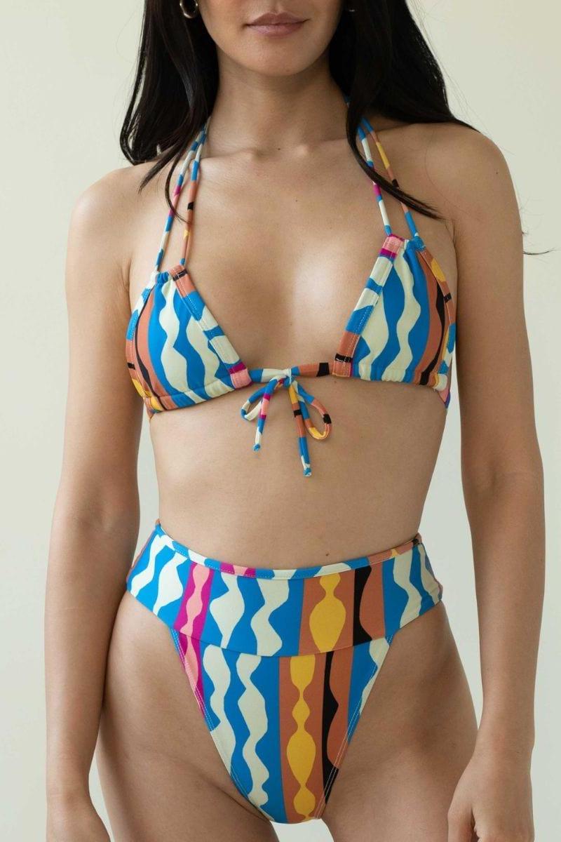 Abstract Tamarindo Binded Bikini Bottom