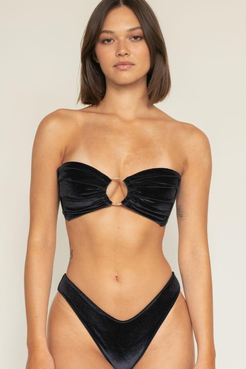 velvet bandeau bikini
