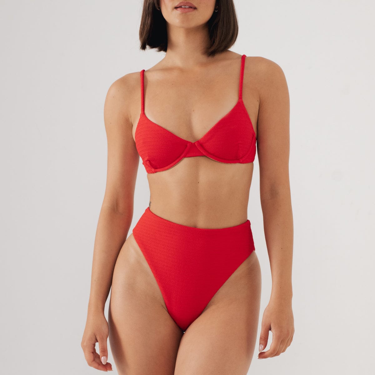 Crimson Micro Scrunch Paula Bikini Bottom