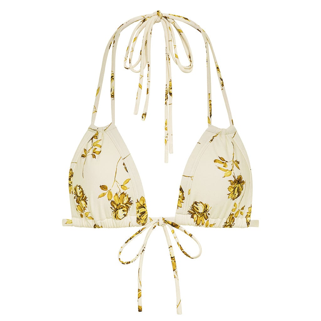 Gold Filigree Euro Bow Bikini Top