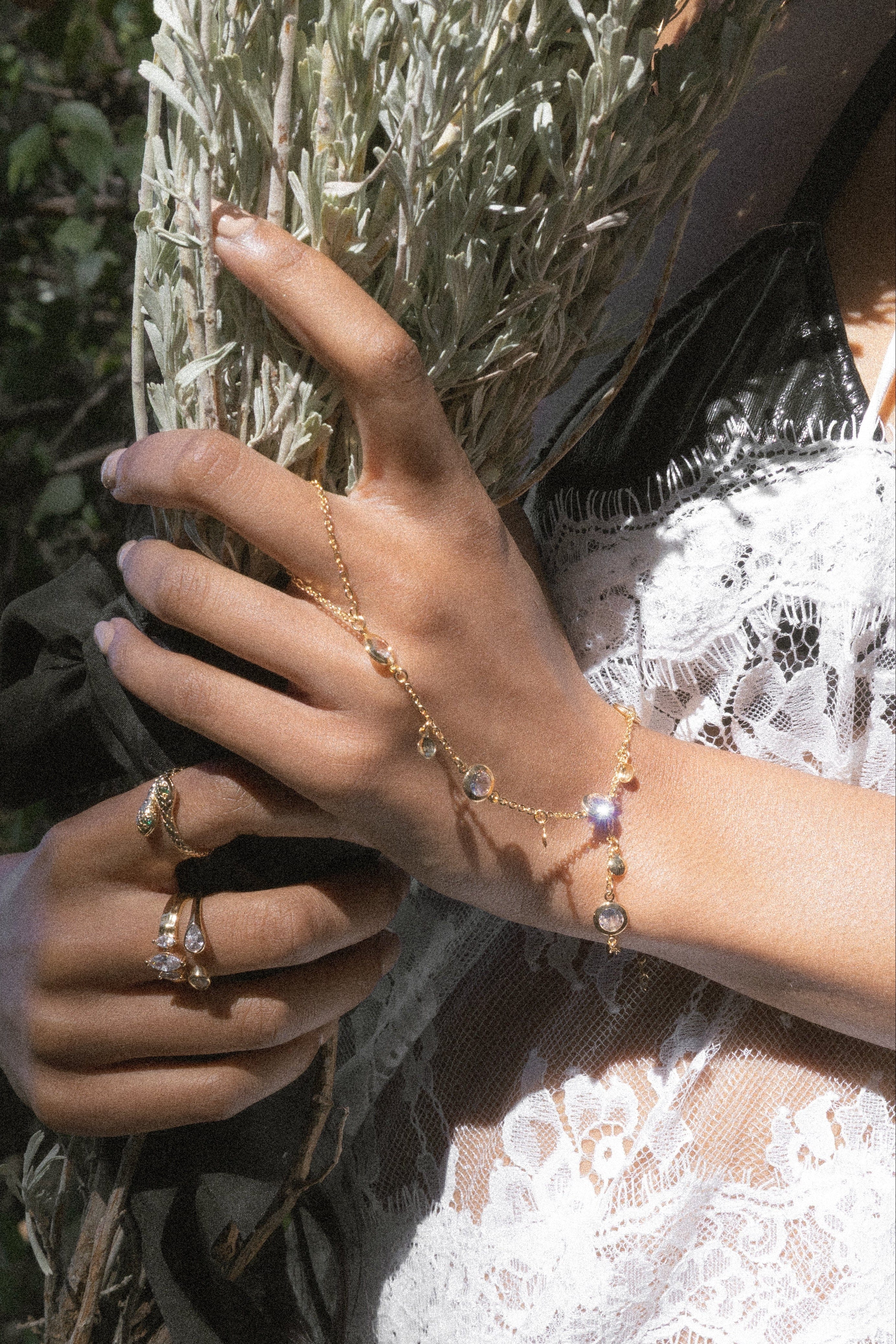 Astraea CZ Hand Chain