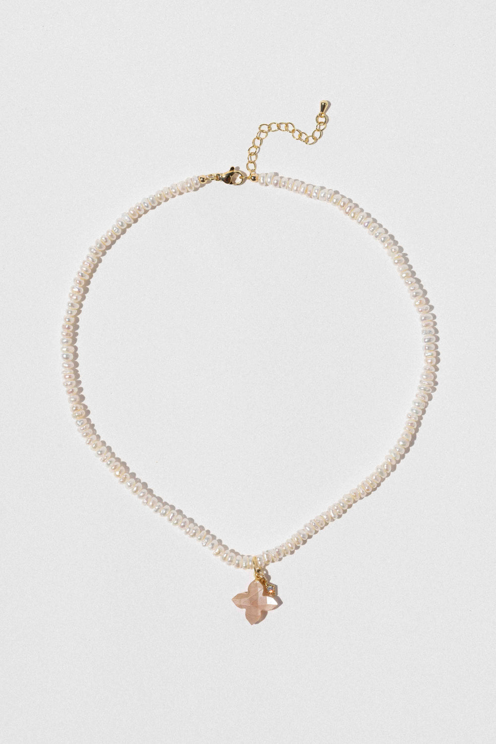 Blush Aura Moonstone Necklace