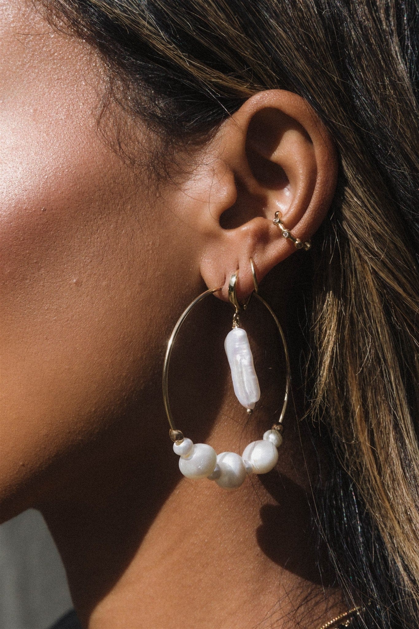 Tefnut Pearl Earrings