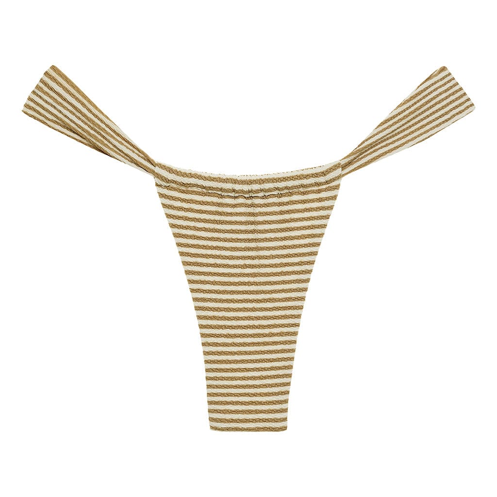Neutral Stripe Sandra Bikini Bottom