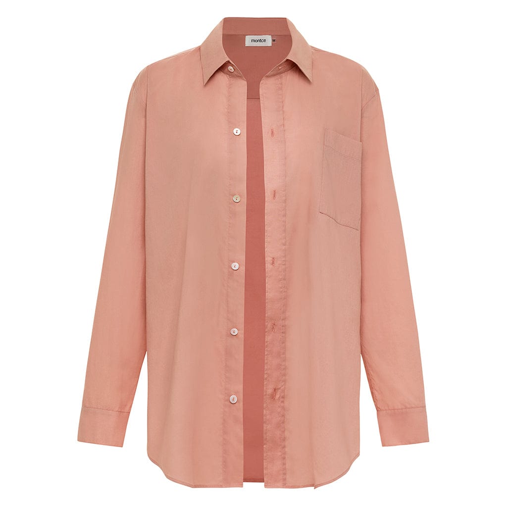 Prima Pink Long Sleeve Button Down Shirt