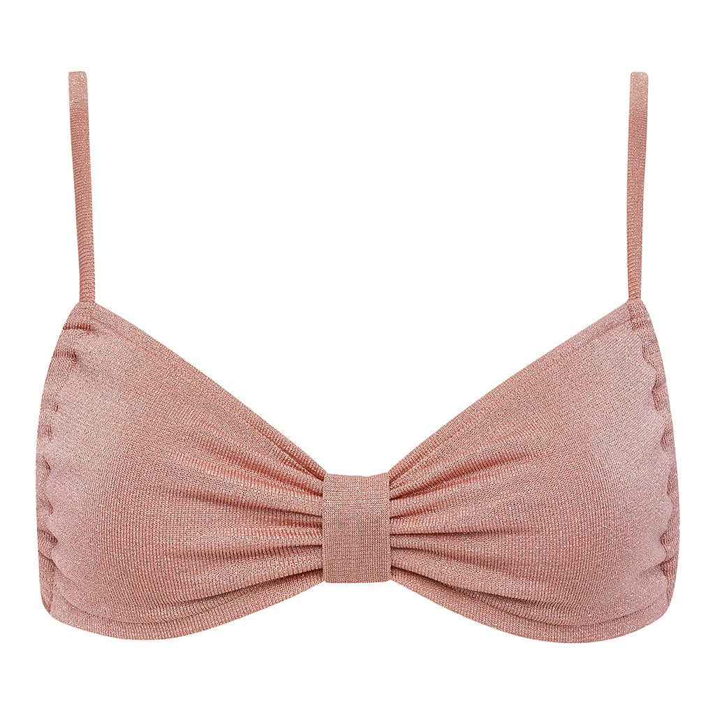 Prima Pink Sparkle Devin Bikini Top