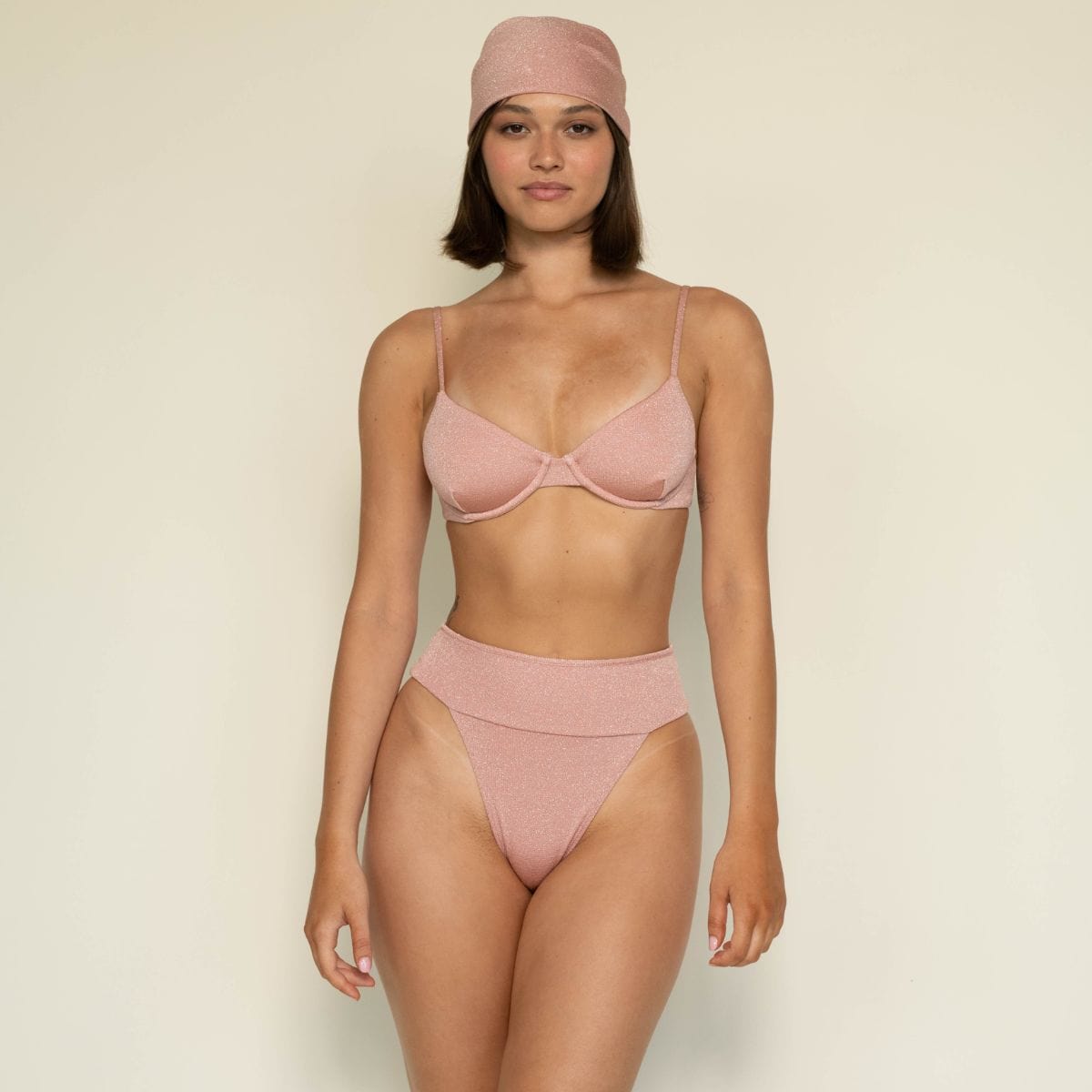 Prima Pink Sparkle Tamarindo Binded Bikini Bottom