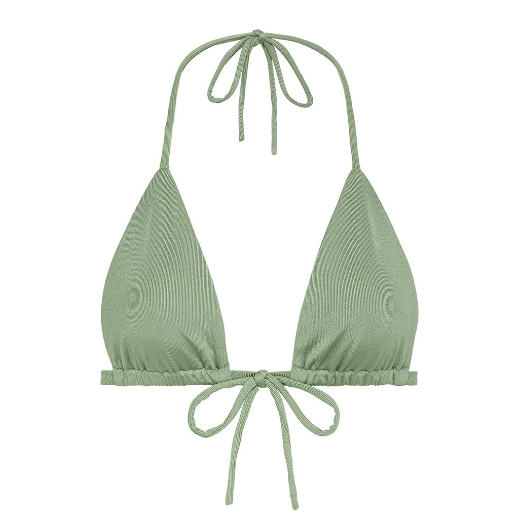 Sage Green Rib Emma Bikini Top