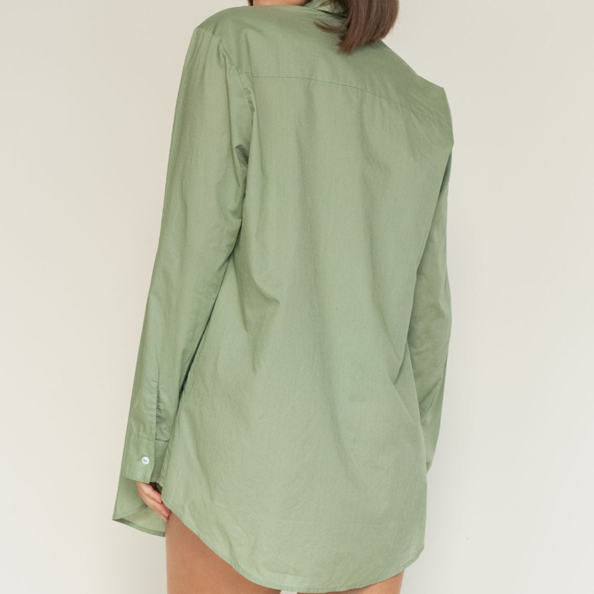 Sage Green Long Sleeve Button Down Shirt