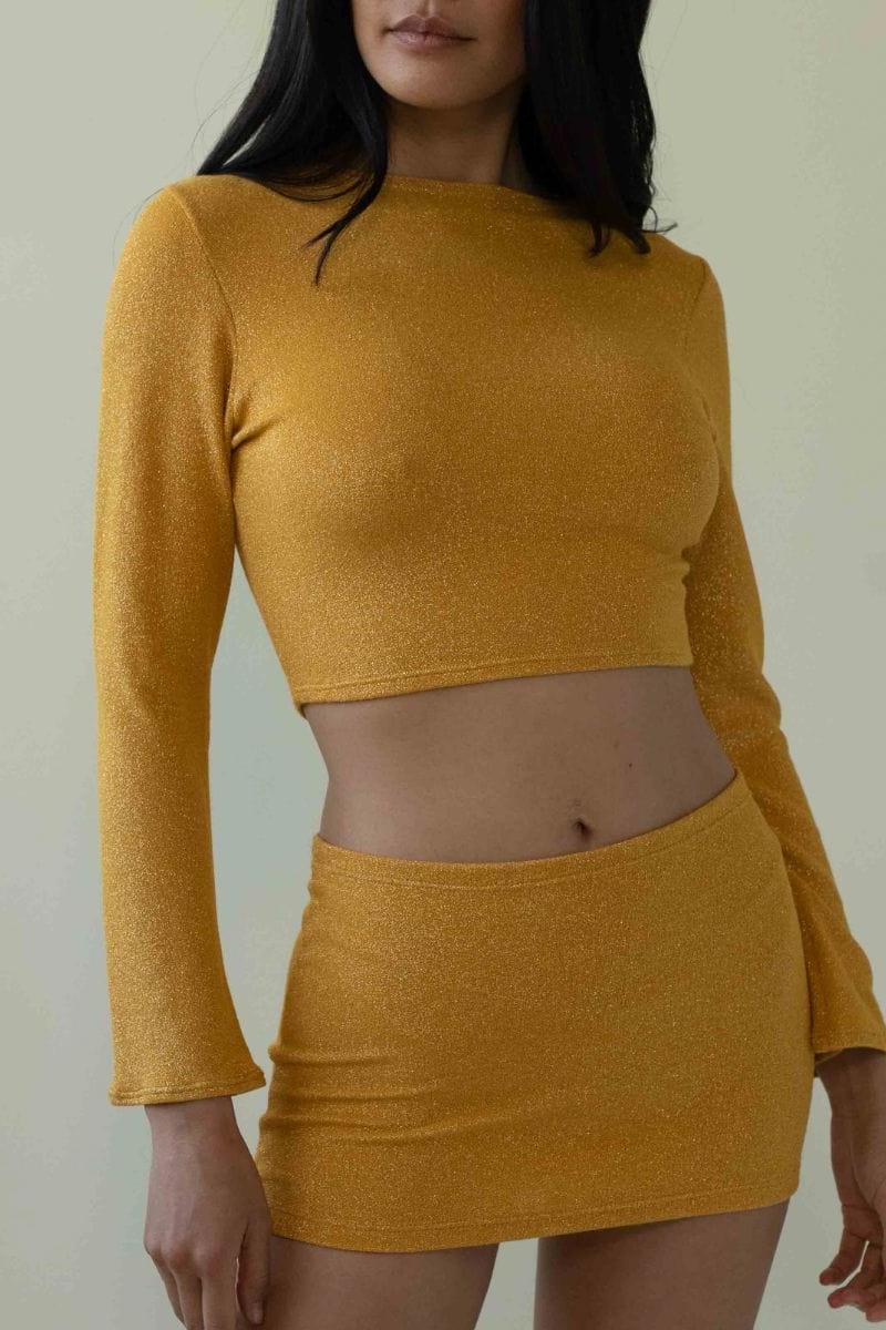 Sun Sparkle Micro Skirt