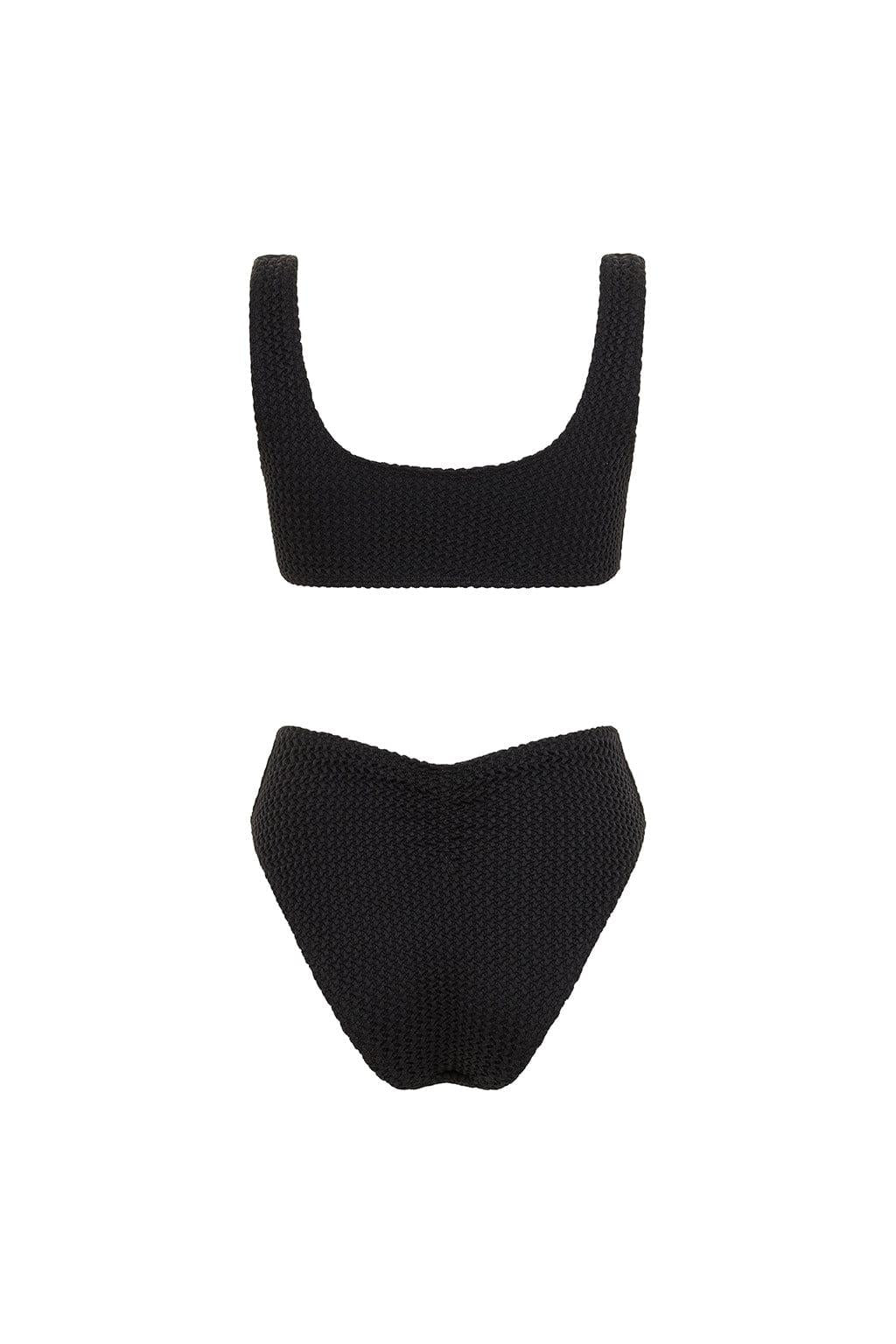 Black Crochet Ky One-Piece