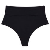 Black Rib AC High Rise Bikini Bottom | Montce Swim