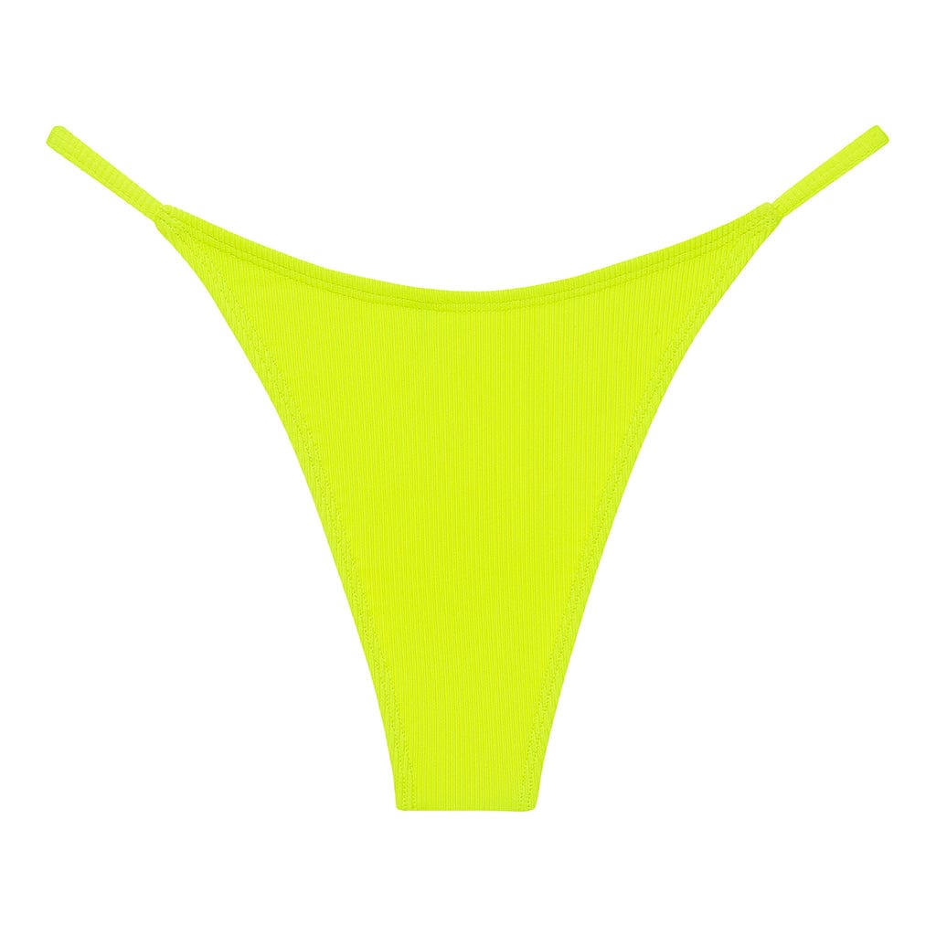 Citron Micro Rib Celeste Bikini Bottom