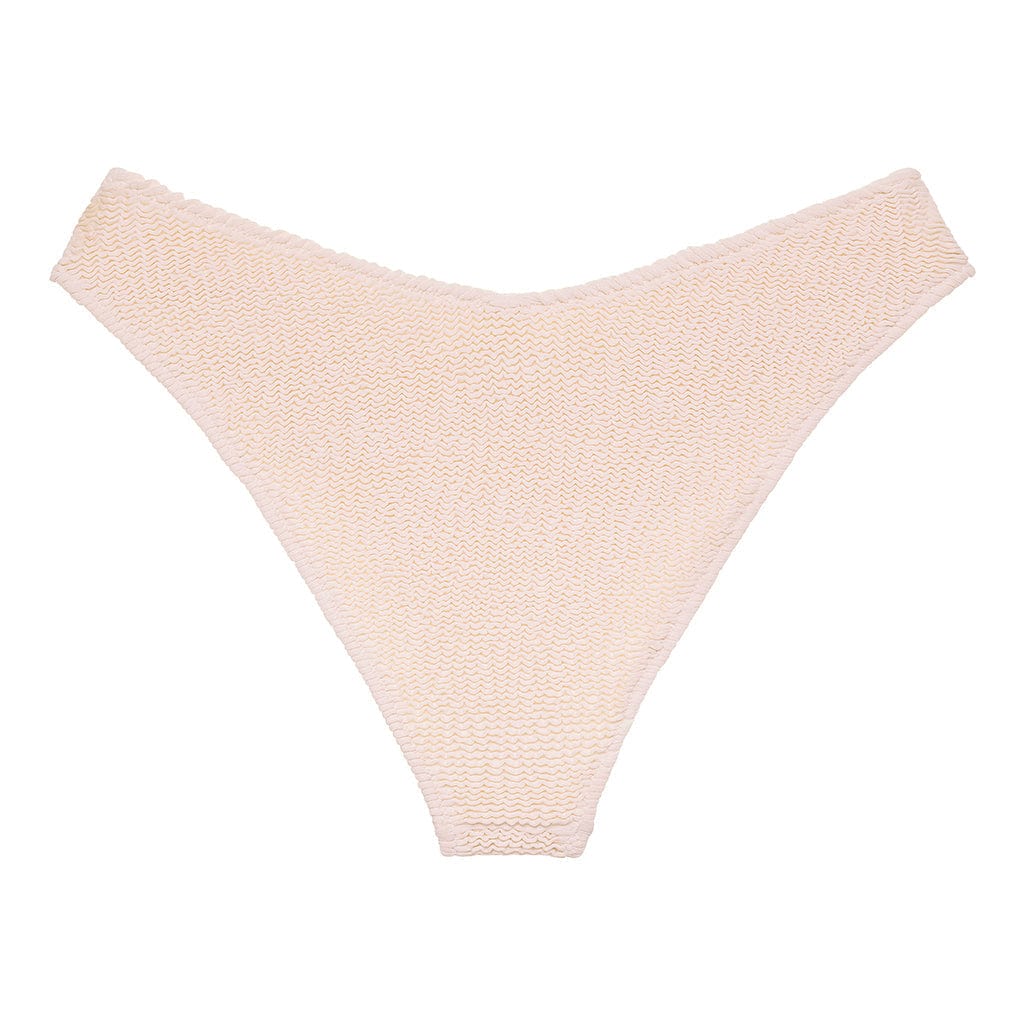 Crema Scrunch Lulu (Zig-Zag Stitch) Bikini Bottom