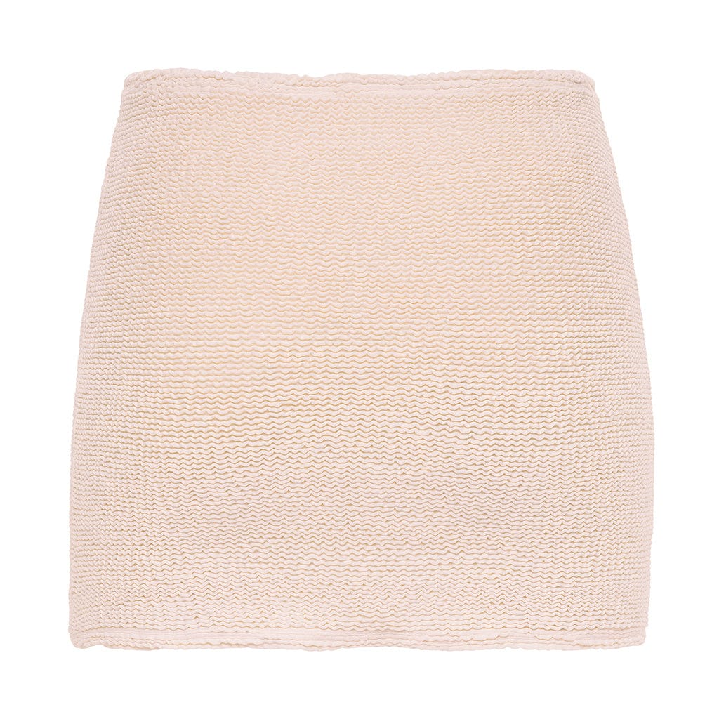 Crema Scrunch Micro Skirt