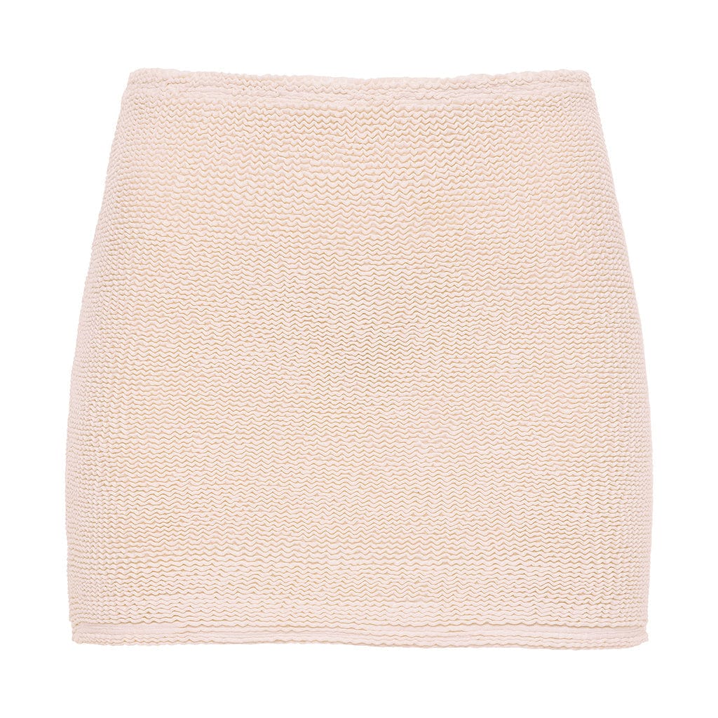 Crema Scrunch Micro Skirt