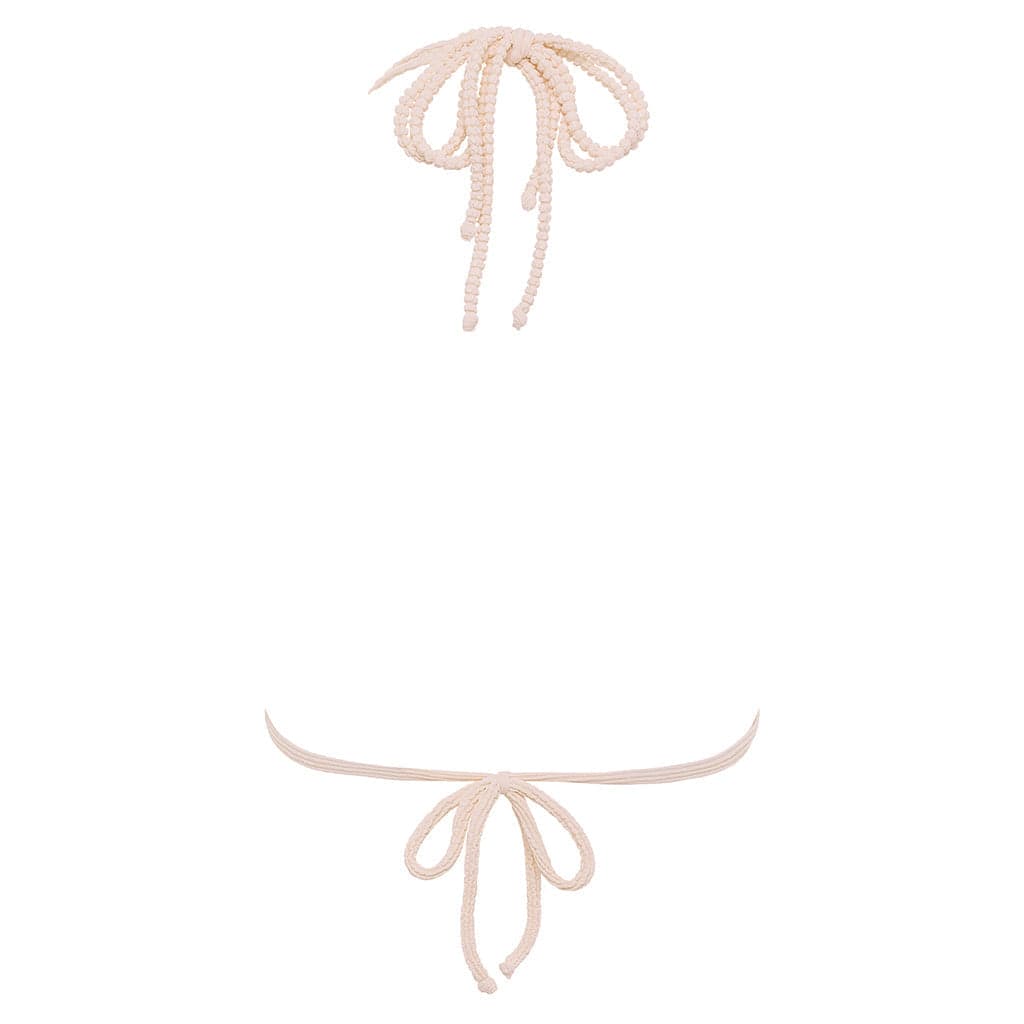 Crema Scrunch Solo Bikini Top